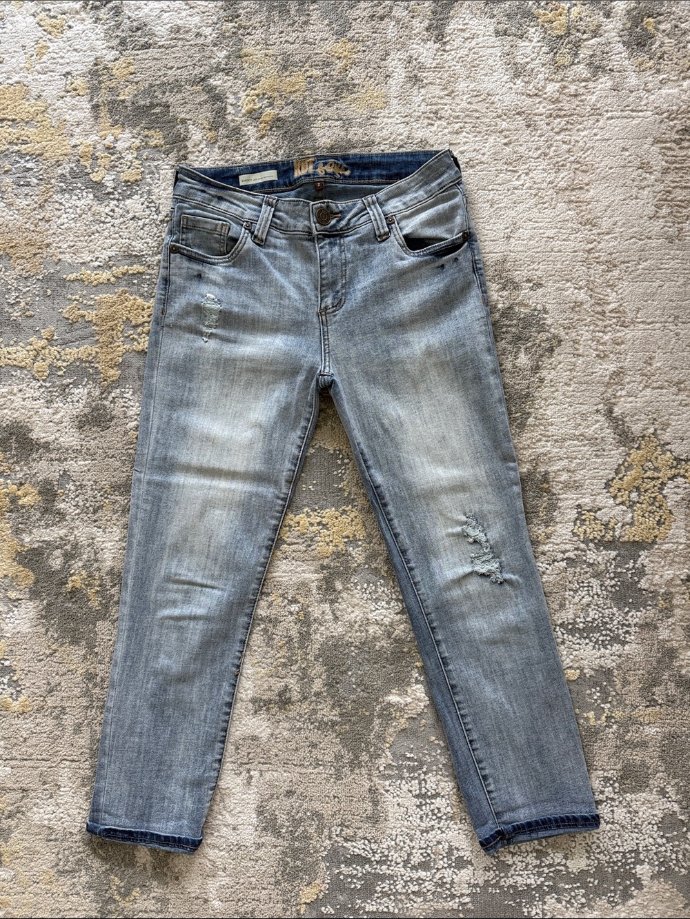 Kut from the Kloth Bardot  Crop skinny boyfriend Jeans